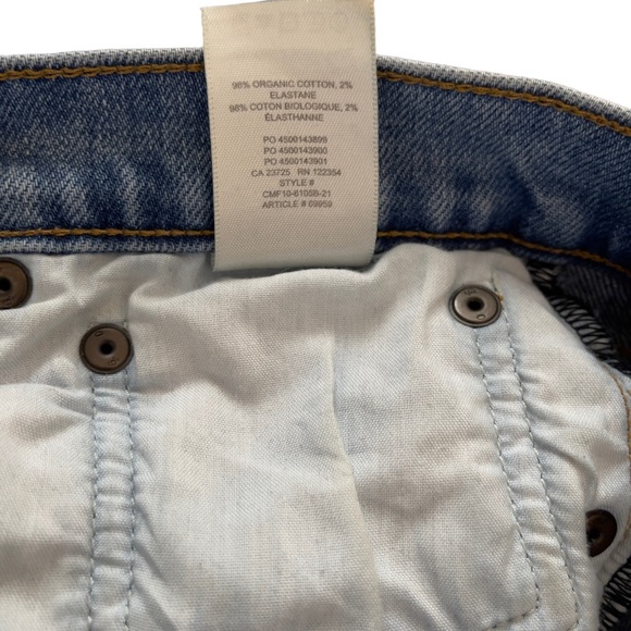 Denim Forum ‘The Arlo High-Rise Straight’ Blue Wash Button-Fly Jeans Size 29 - Picture 10 of 11